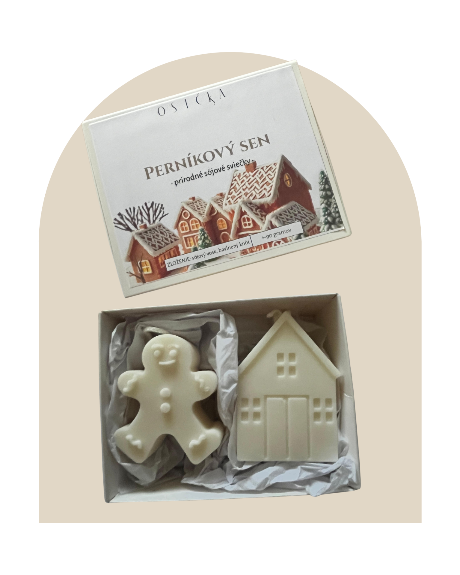 Vianočny box sojových sviečok