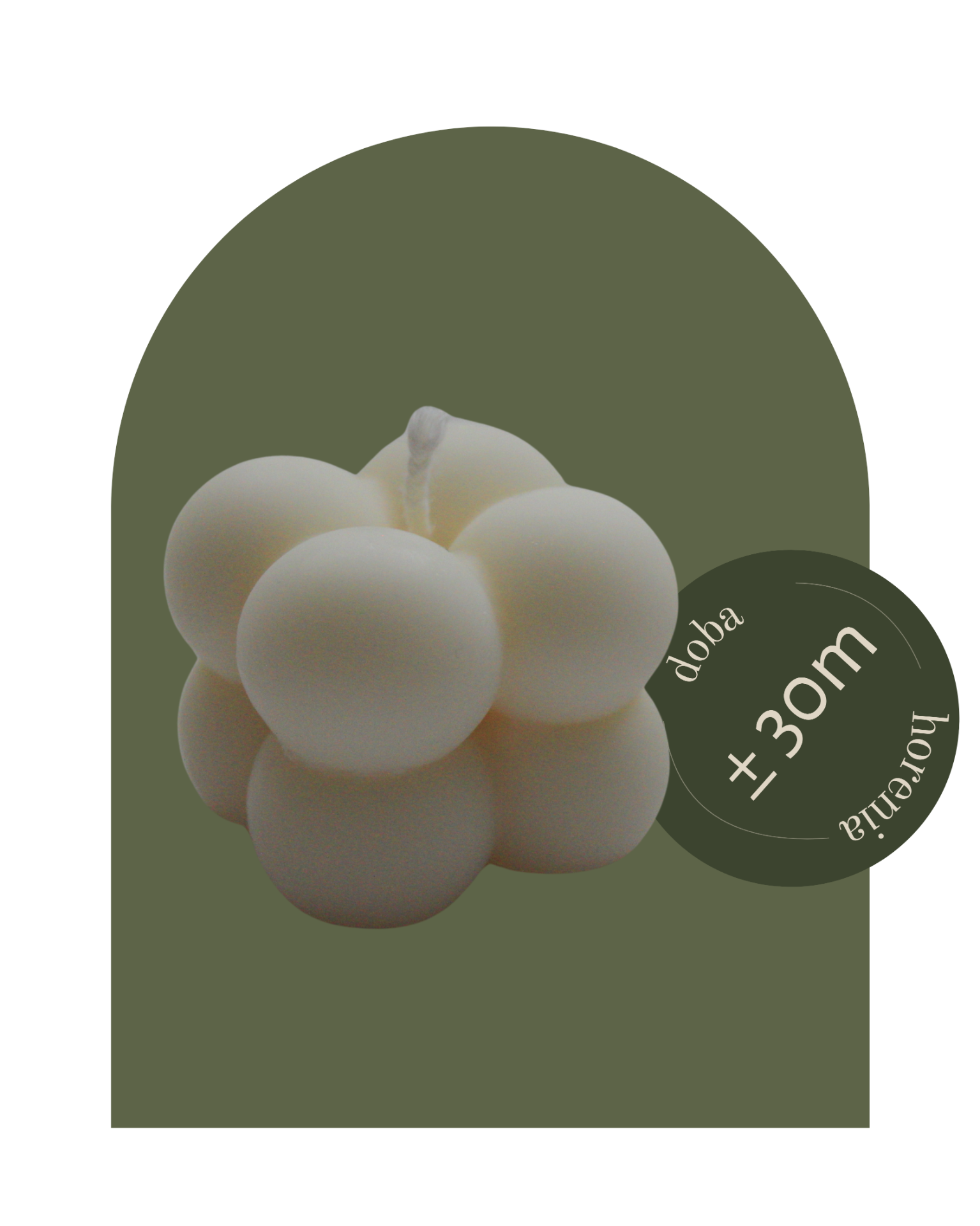 Sójová sviečka Bubble S