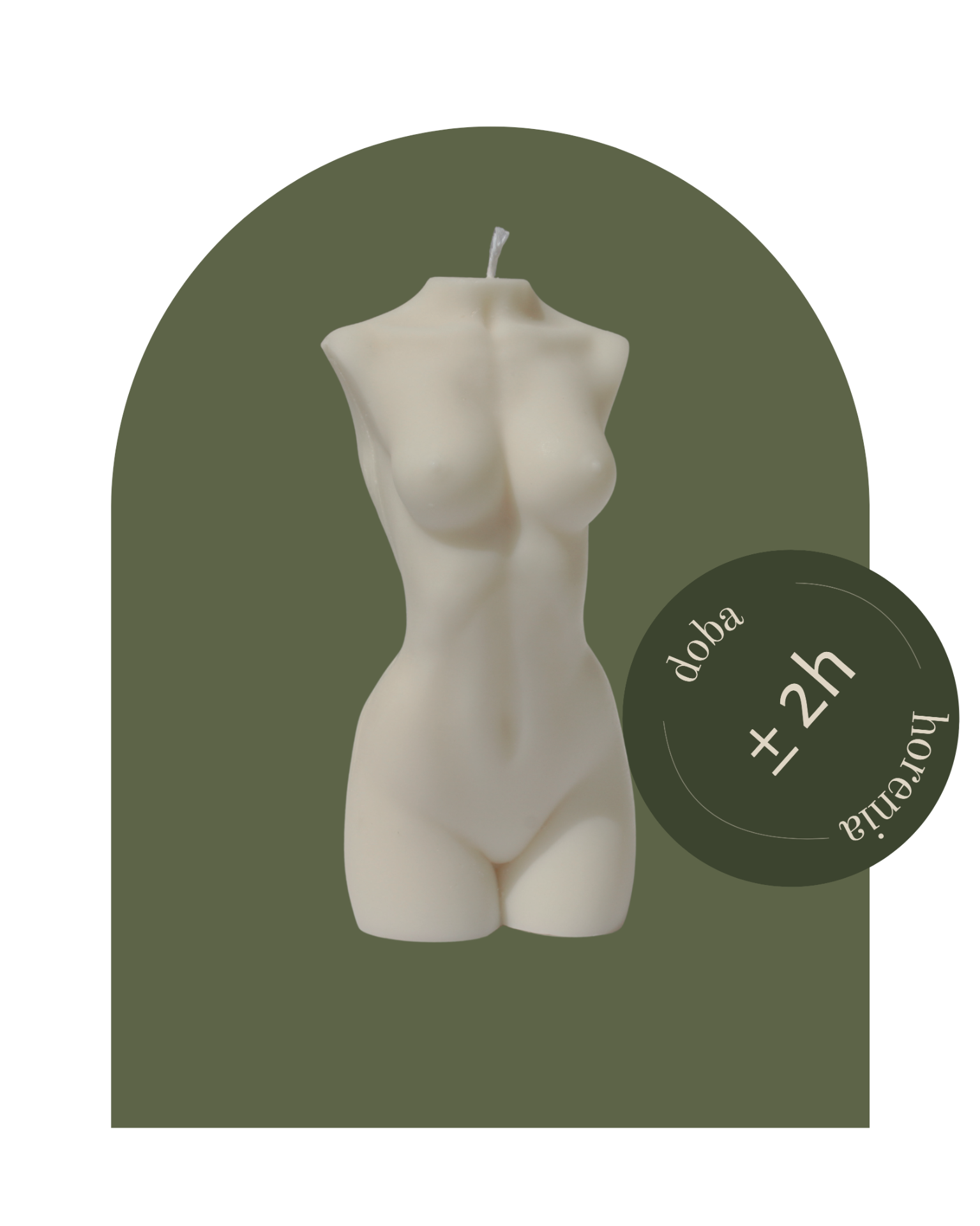 Woman body XL sójová sviečka