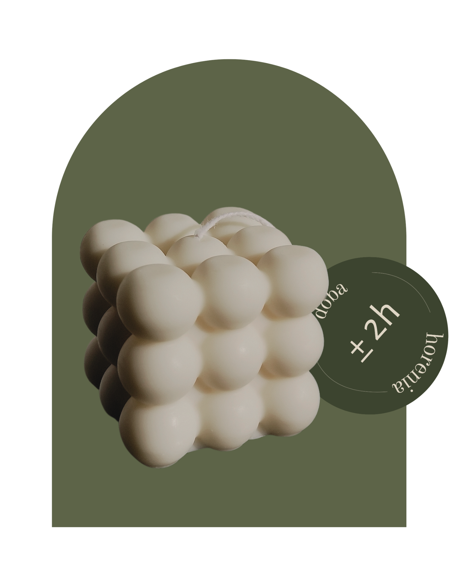 Bubble M sójová sviečka