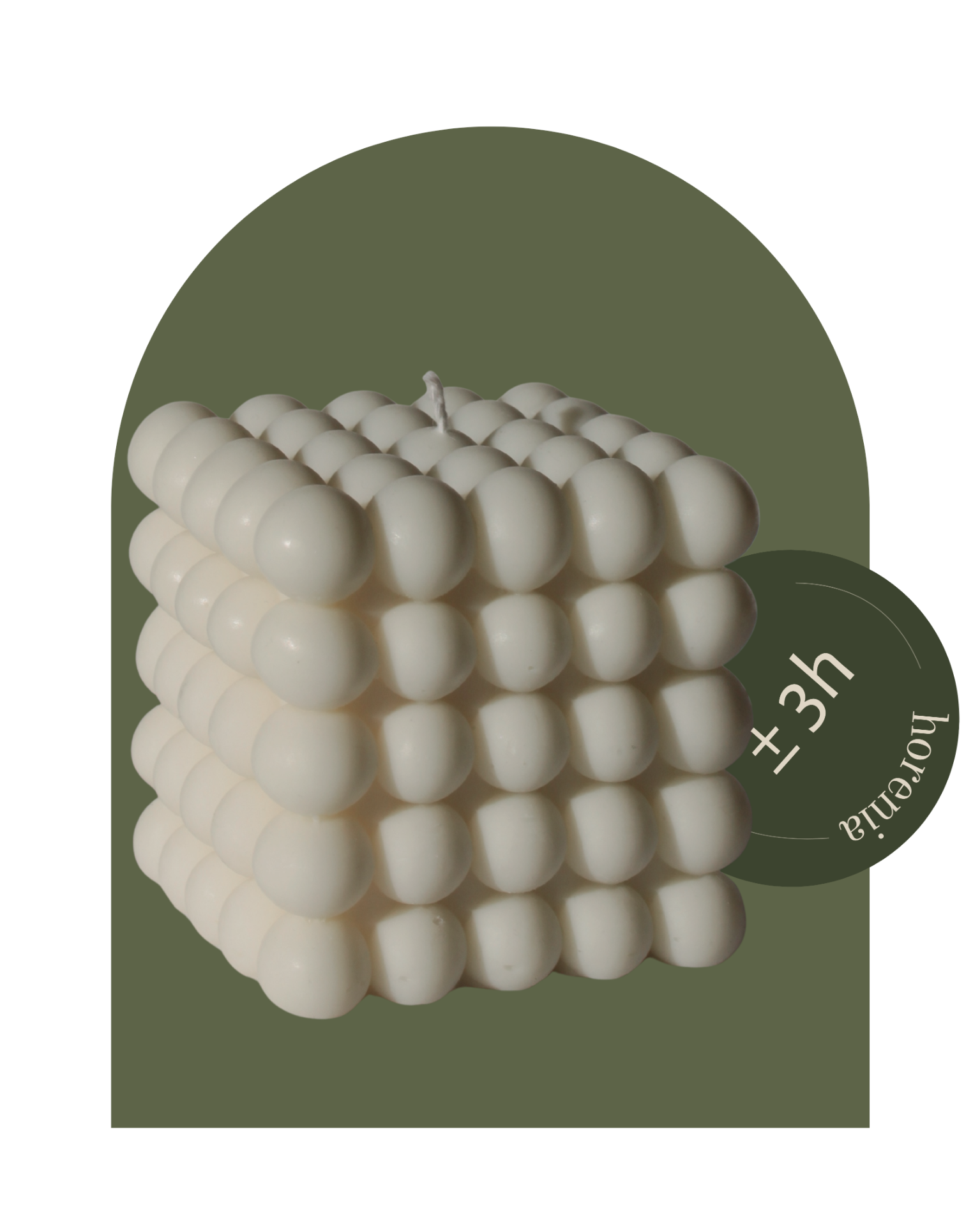 Bubble L sójová sviečka