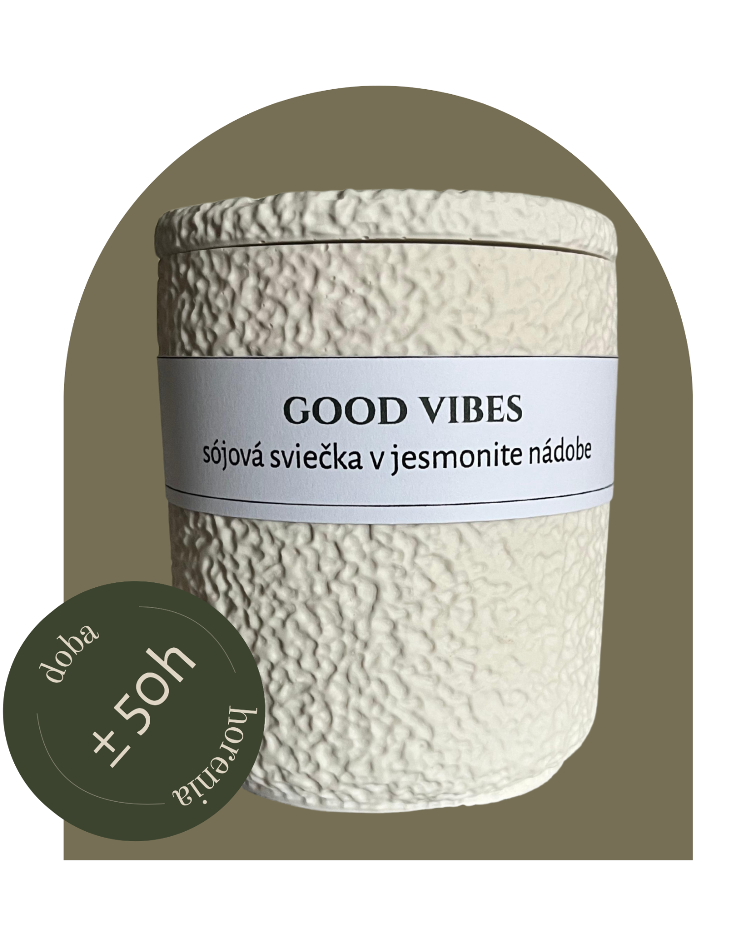 Sójová sviečka Good Vibes